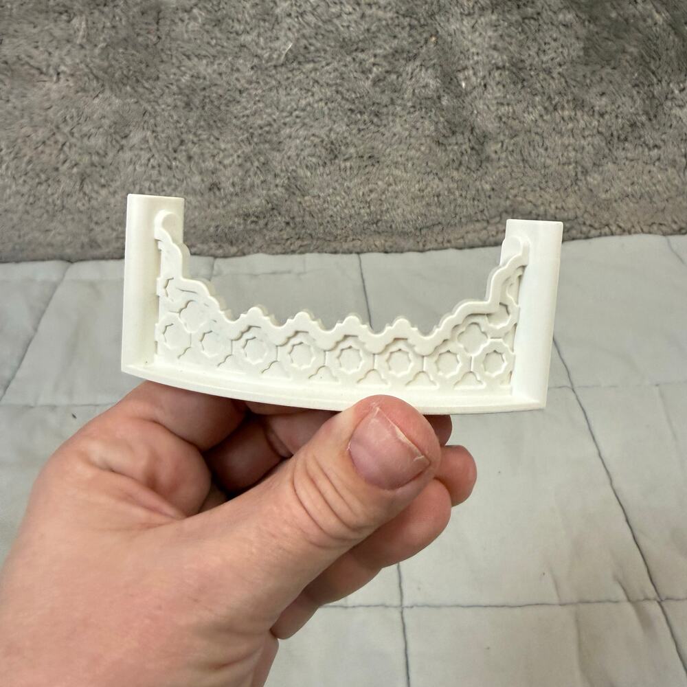 Playmobil Princess Castle 3019 Replacement Piece Part White Trim Decorative Arch